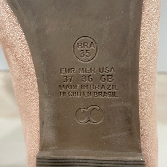 Spot Flats Made in Brazil Women's 6 Tan Bejeweled Aqua Turquoise Tan - Picture 12 of 12